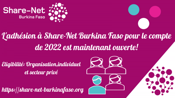 L’adhésion  à la plate-forme Share-Net Burkina Faso
