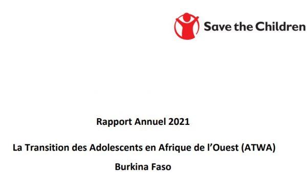 La Transition des Adolescents en Afrique de l’Ouest (ATWA) Burkina Faso